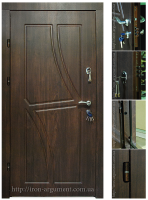двери входные ЭЛИТ в цвете Vinorit-80, модель Б-192